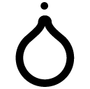 liquid drop line icon