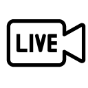 live video camera line Icon