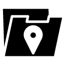 location folder glyph Icon copy