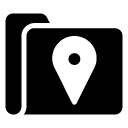 location folder glyph Icon