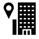 location hotel glyph Icon