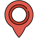 location indicator_1 filled outline icon