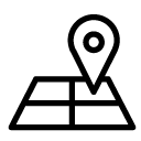 location map line icon