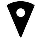 location navigation glyph Icon