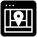 location navigation glyph Icon