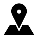 location on map glyph Icon