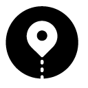 location pointer glyph Icon