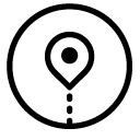 location pointer line Icon