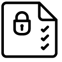 lock document line Icon