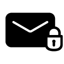 lock email glyph Icon