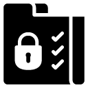 lock file glyph Icon