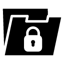 lock folder glyph Icon copy
