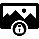 lock image solid icon