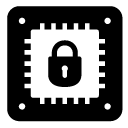 lock microchip glyph Icon
