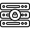 lock server line Icon