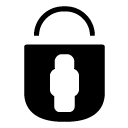lock user glyph Icon