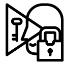 lock view key line Icon
