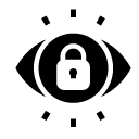 lock visibility glyph Icon