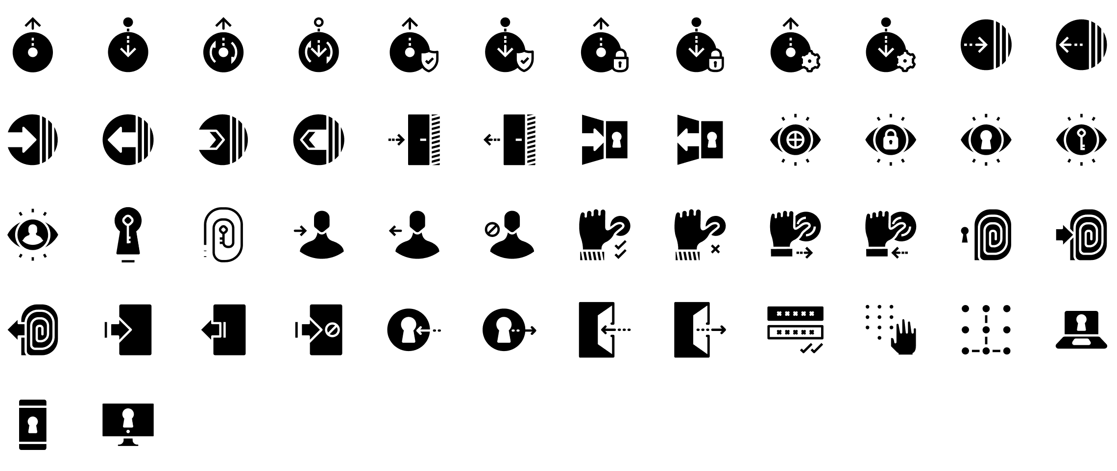 log-in-and-log-out-glyph-icons-preview