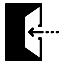 log in door glyph Icon