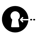 log in keyhole glyph Icon