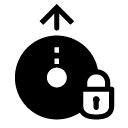 log out lock glyph Icon