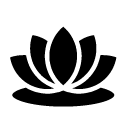 lotus glyph Icon