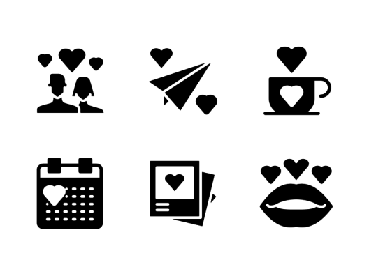 love-and-romance-glyph-icons