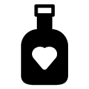 love wine glyph Icon