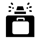 luggage check glyph Icon