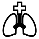lungs glyph Icon