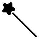 magic wand glyph Icon