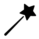 magic wand glyph Icon