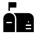 mail box 2 glyph Icon