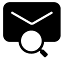 mail search glyph Icon