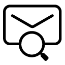 mail search line Icon