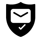mail security glyph Icon