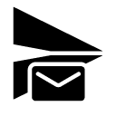 mail send glyph Icon