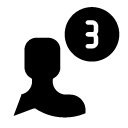 man number glyph Icon