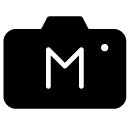 manual camera glyph Icon
