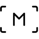 manual focus glyph Icon