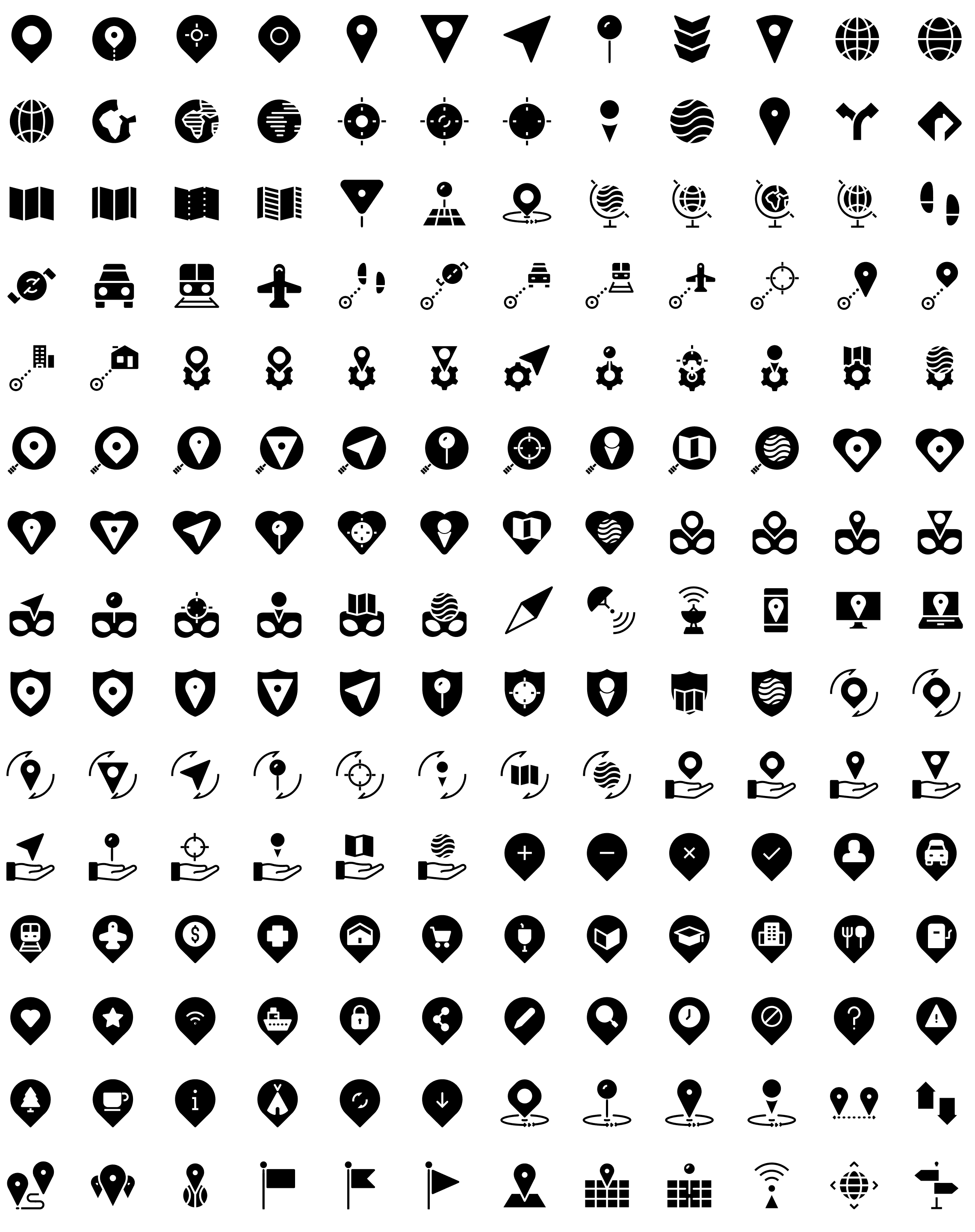 maps-and-locations-glyph-icons-preview