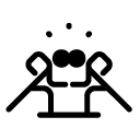 martial arts glyph Icon