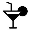 martini drink glyph Icon
