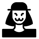mask woman glyph Icon