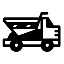 material truck glyph Icon