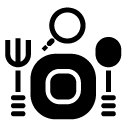 meal search glyph Icon