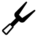 meat fork glyph Icon