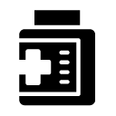 medication bottle glyph Icon