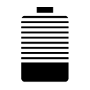 medium battery 2 glyph Icon